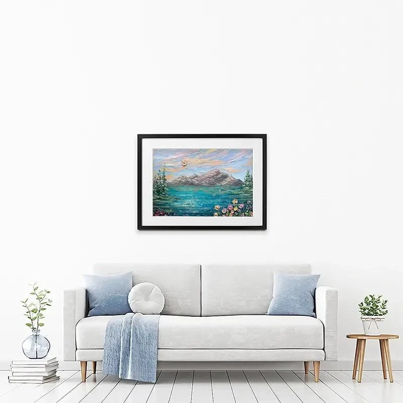 Peak Serenity Framed Art Print Peak Serenity Framed Art Print wall art product Nada Khatib