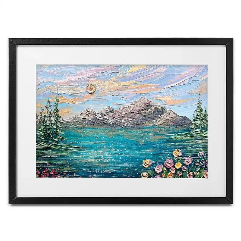 Peak Serenity Framed Art Print Peak Serenity Framed Art Print wall art product Nada Khatib