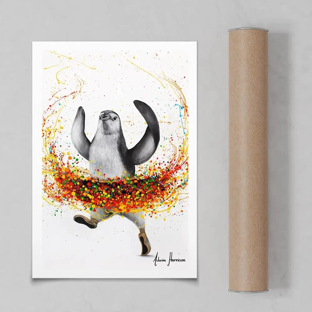 Penguin Ballet Art Print Penguin Ballet Art Print wall art product Ashvin Harrison