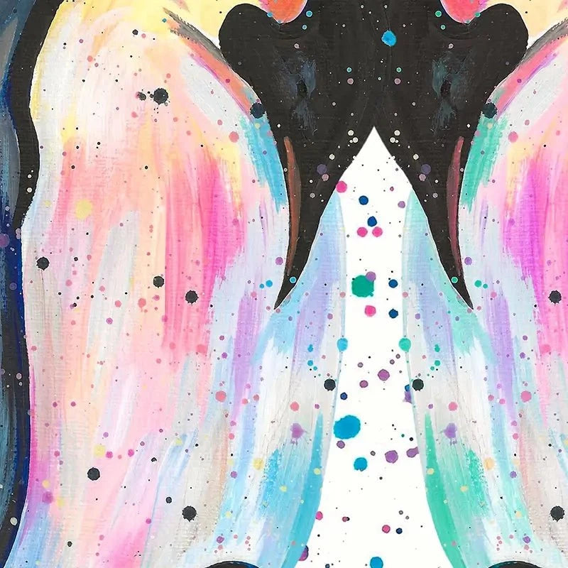 Penguin Family Canvas Print Penguin Family Canvas Print wall art product Emma LC Art
