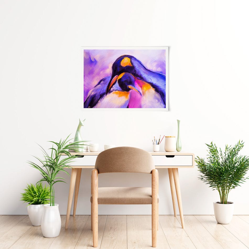 Penguin Love Art Print wall art product Ivailo Nikolov / Shutterstock