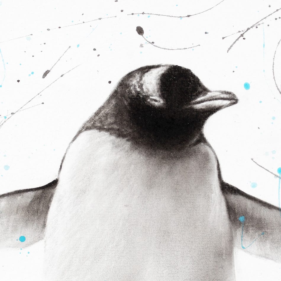 Penguin Parade Art Print wall art product Ashvin Harrison