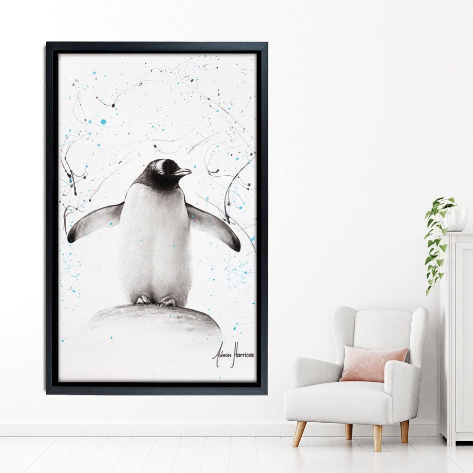 Penguin Parade Canvas Print wall art product Ashvin Harrison