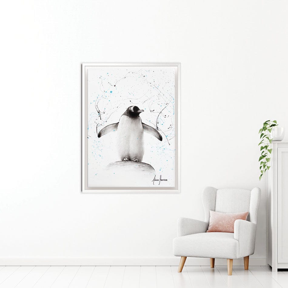 Penguin Parade Canvas Print wall art product Ashvin Harrison