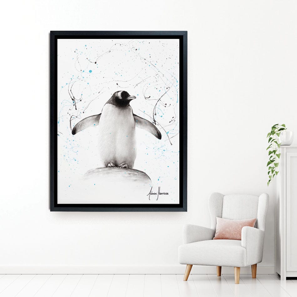 Penguin Parade Canvas Print wall art product Ashvin Harrison