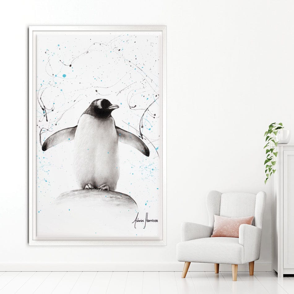 Penguin Parade Canvas Print wall art product Ashvin Harrison
