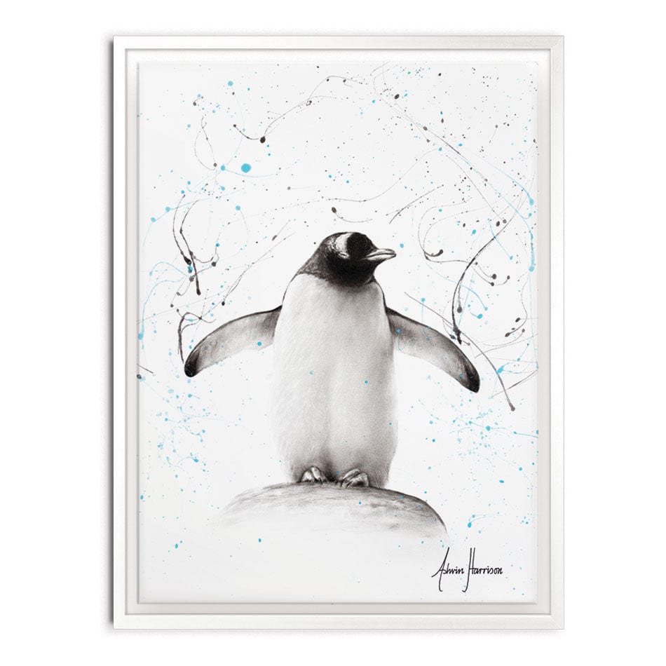 Penguin Parade Canvas Print wall art product Ashvin Harrison
