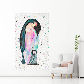 Penguins Jess And Harper Canvas Print wall art product Emma LC Art
