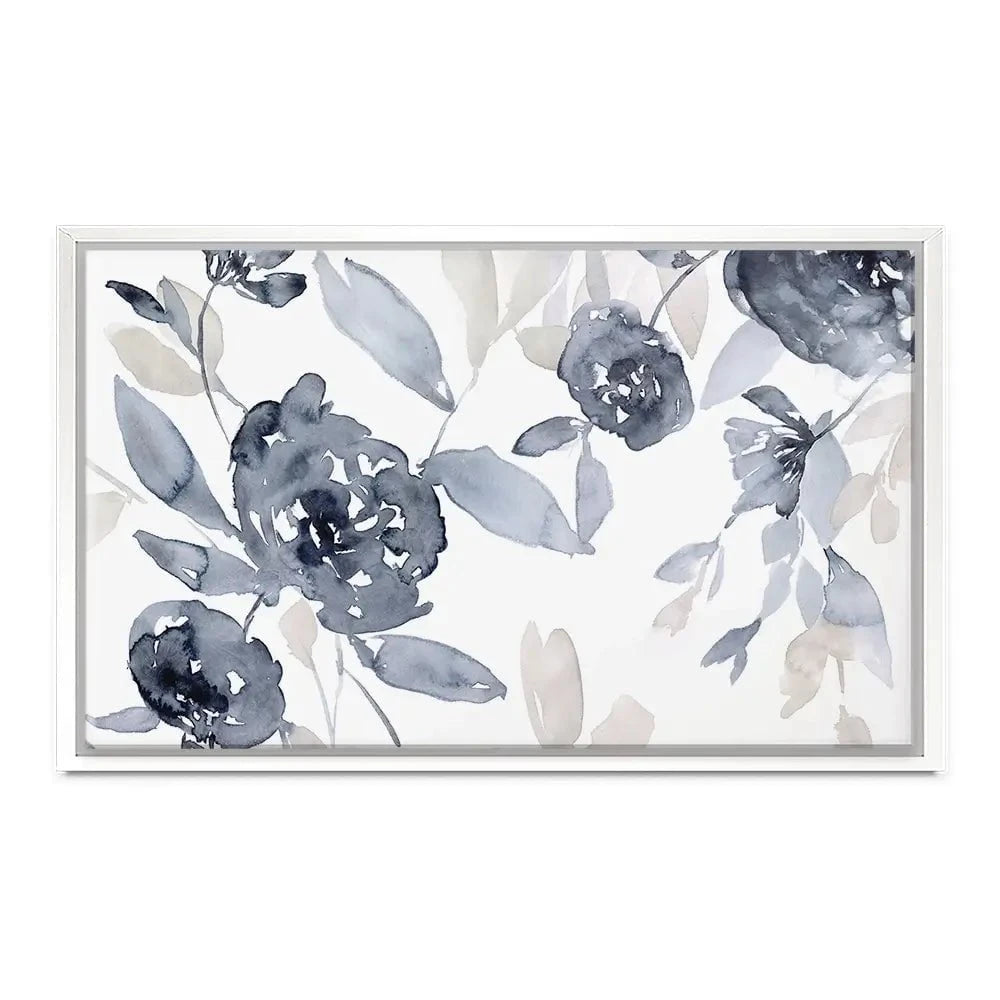 Peonies In Grey Canvas Print Peonies In Grey Canvas Print wall art product Jennifer Goldberger