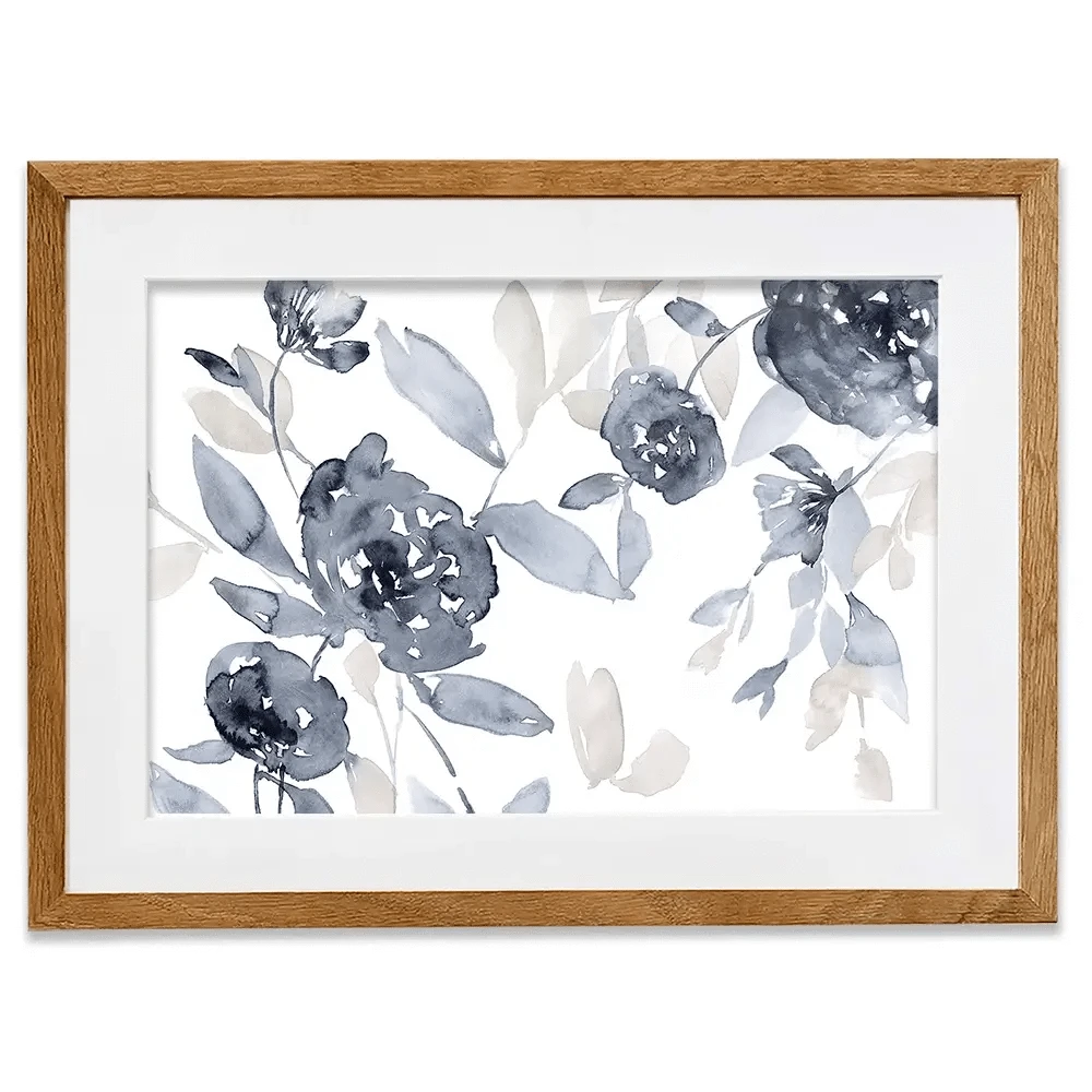 Peonies In Grey Framed Art Print Peonies In Grey Framed Art Print wall art product Jennifer Goldberger