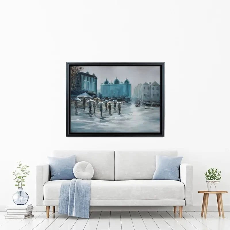 People In The Rain Canvas Print People In The Rain Canvas Print wall art product CHENYU ARTS / Shutterstock