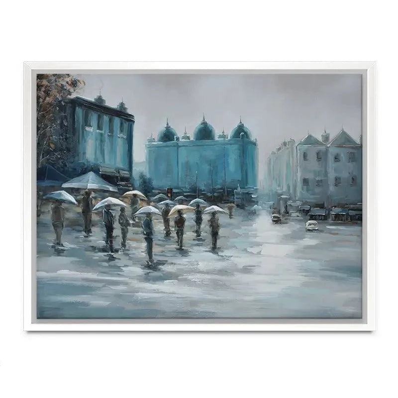 People In The Rain Canvas Print People In The Rain Canvas Print wall art product CHENYU ARTS / Shutterstock