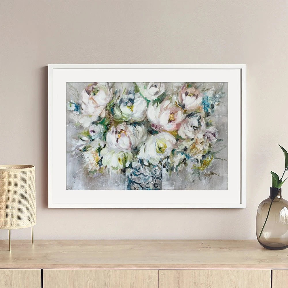 Perfect Peonies Framed Art Print Perfect Peonies Framed Art Print wall art product Nicola Jane Rowles