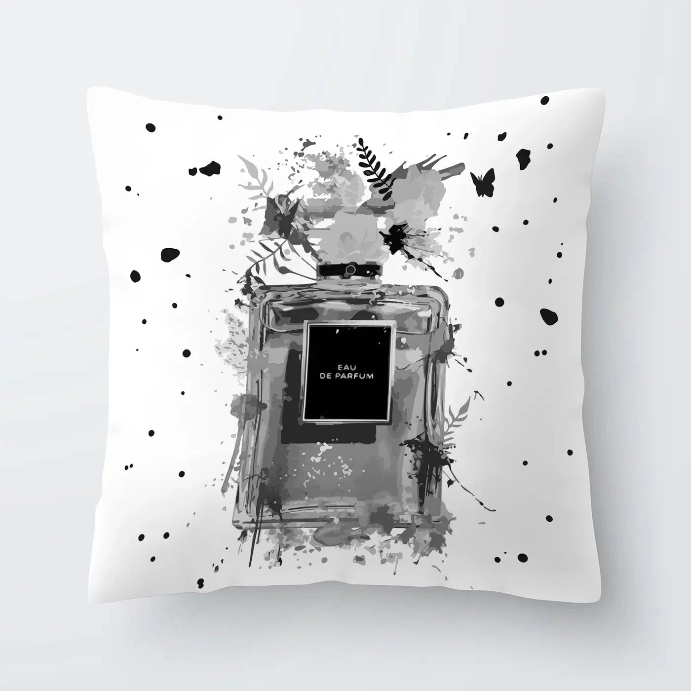 Perfume Cushion Perfume Cushion wall art product Black artist / Shutterstock