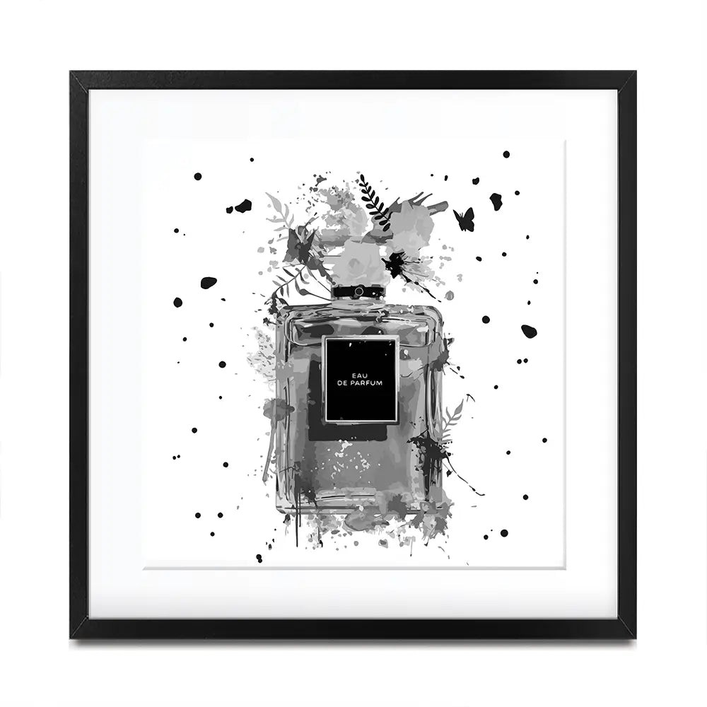 Perfume Square Framed Art Print Perfume Square Framed Art Print wall art product Black artist / Shutterstock