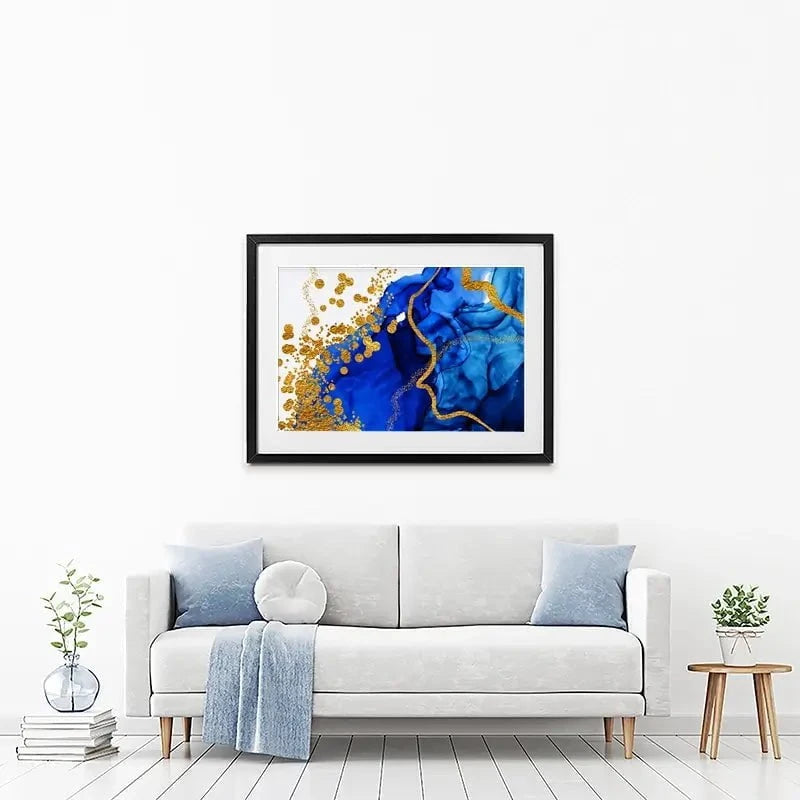 Persian Blue Framed Art Print Persian Blue Framed Art Print wall art product CARACOLLA / Shutterstock