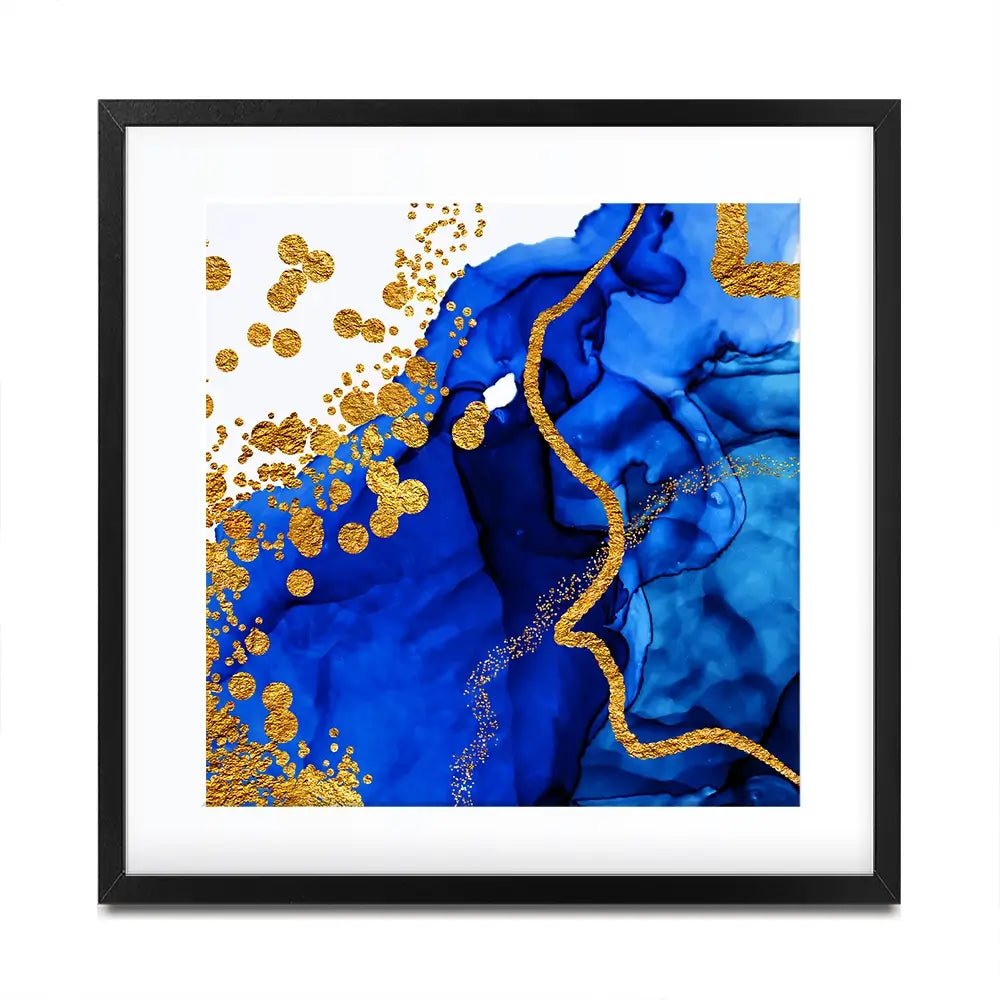Persian Blue Square Framed Art Print Persian Blue Square Framed Art Print wall art product CARACOLLA / Shutterstock