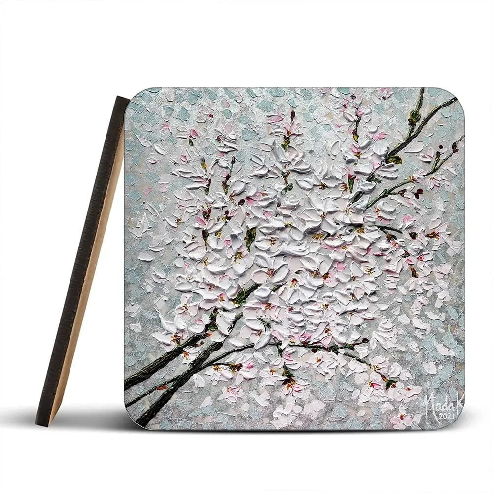 Petals In The Sky Coaster Set Petals In The Sky Coaster Set wall art product Nada Khatib