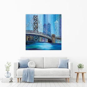 Philadelphia Bridge Canvas Print Philadelphia Bridge Canvas Print wall art product Ekaterina Ermilkina