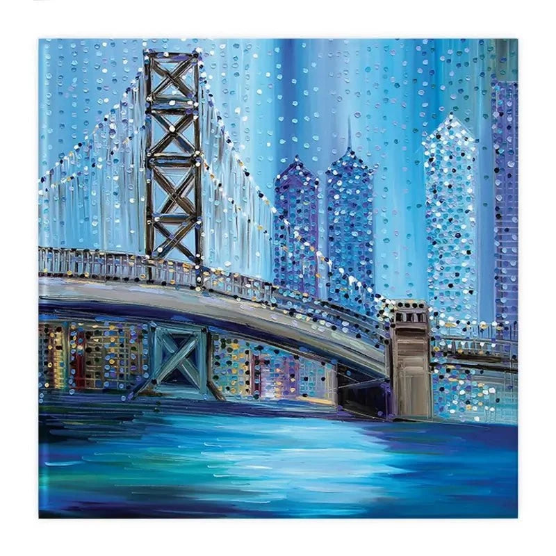 Philadelphia Bridge Canvas Print Philadelphia Bridge Canvas Print wall art product Ekaterina Ermilkina