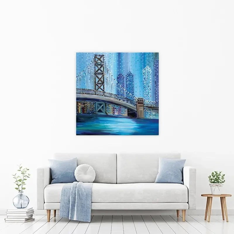 Philadelphia Bridge Canvas Print Philadelphia Bridge Canvas Print wall art product Ekaterina Ermilkina