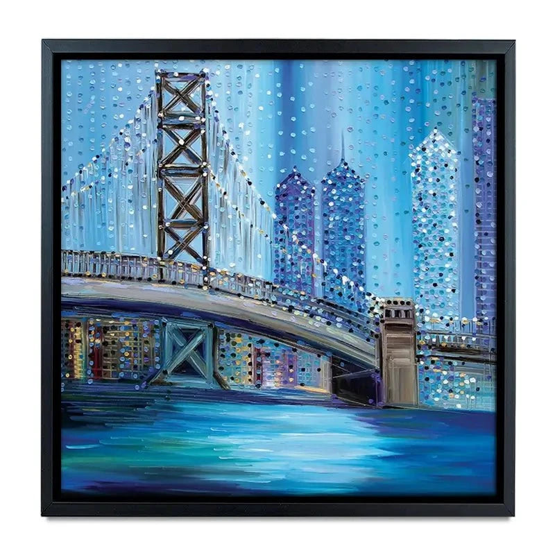 Philadelphia Bridge Canvas Print Philadelphia Bridge Canvas Print wall art product Ekaterina Ermilkina