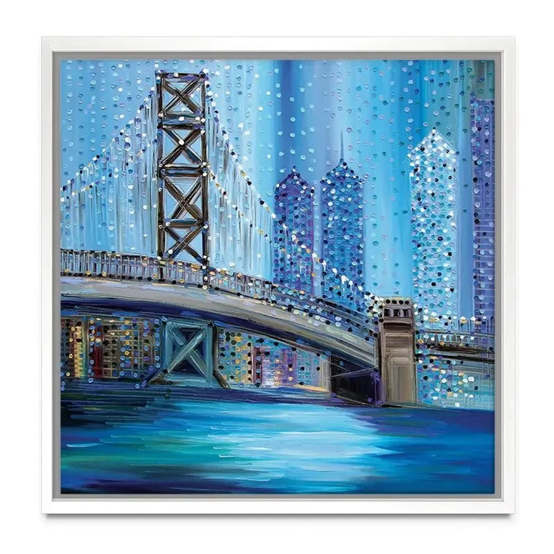 Philadelphia Bridge Canvas Print Philadelphia Bridge Canvas Print wall art product Ekaterina Ermilkina