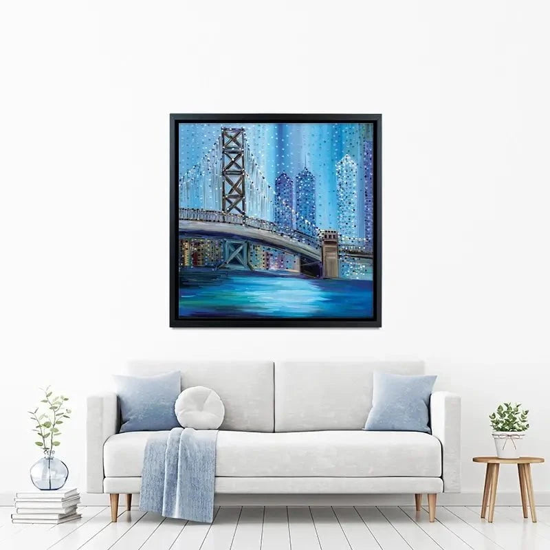 Philadelphia Bridge Canvas Print Philadelphia Bridge Canvas Print wall art product Ekaterina Ermilkina
