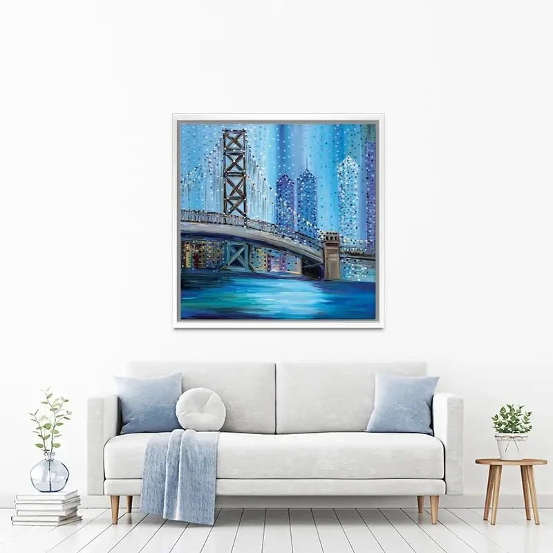 Philadelphia Bridge Canvas Print Philadelphia Bridge Canvas Print wall art product Ekaterina Ermilkina