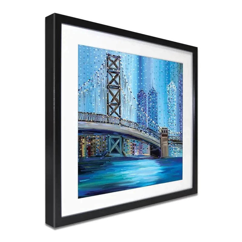 Philadelphia Bridge Framed Art Print Philadelphia Bridge Framed Art Print wall art product Ekaterina Ermilkina