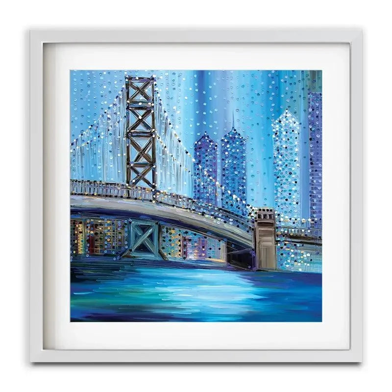 Philadelphia Bridge Framed Art Print Philadelphia Bridge Framed Art Print wall art product Ekaterina Ermilkina