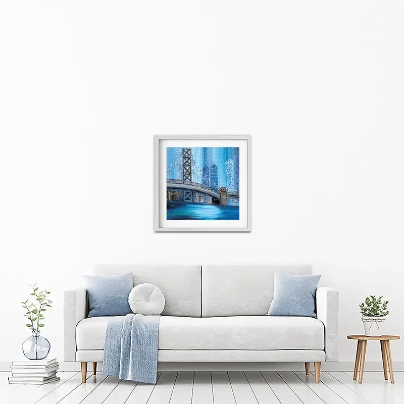 Philadelphia Bridge Framed Art Print Philadelphia Bridge Framed Art Print wall art product Ekaterina Ermilkina