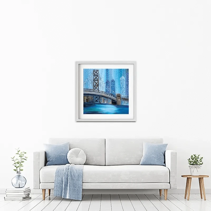 Philadelphia Bridge Framed Art Print Philadelphia Bridge Framed Art Print wall art product Ekaterina Ermilkina