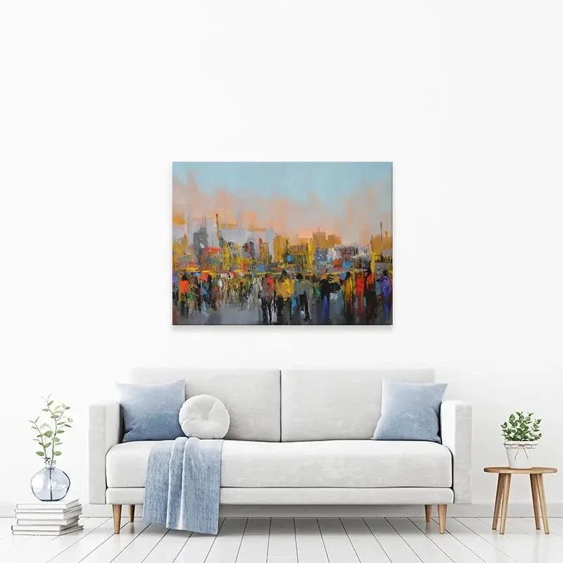 Piazza Canvas Print Piazza Canvas Print wall art product Maria Moretti