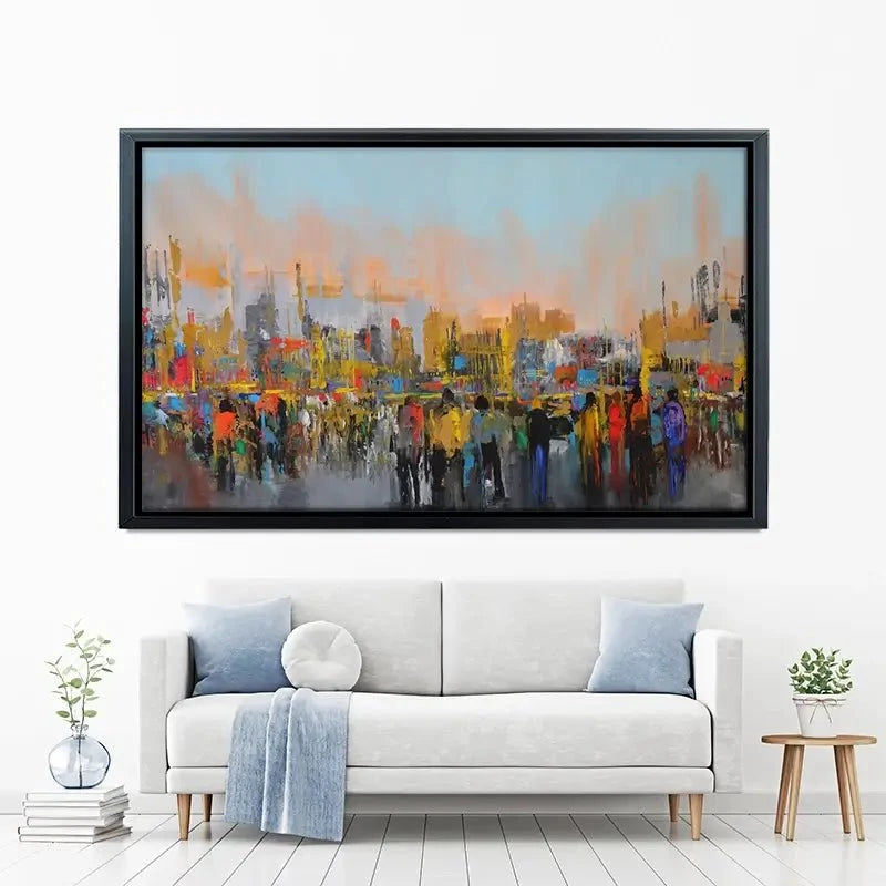 Piazza Canvas Print Piazza Canvas Print wall art product Maria Moretti