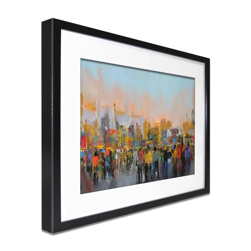 Piazza Framed Art Print Piazza Framed Art Print wall art product Maria Moretti
