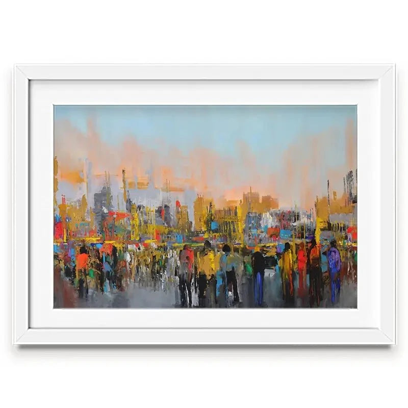 Piazza Framed Art Print Piazza Framed Art Print wall art product Maria Moretti