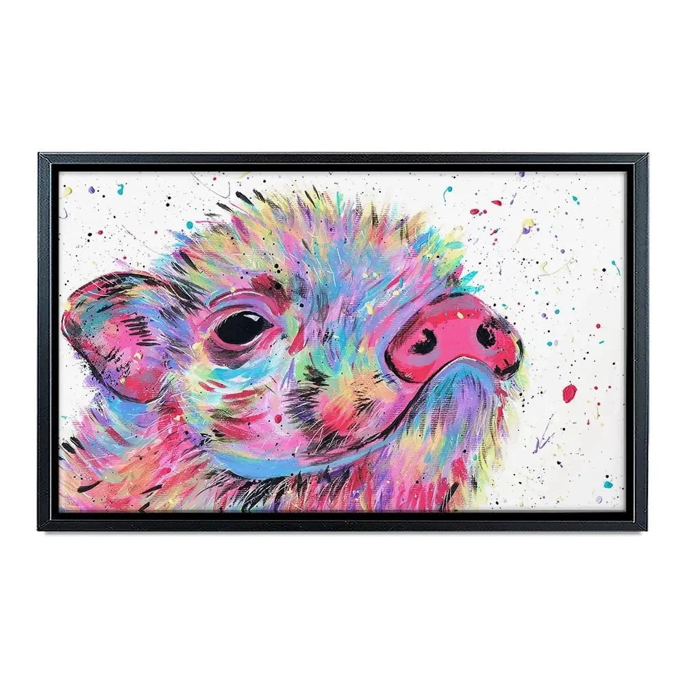 Pig Boo Canvas Print Pig Boo Canvas Print wall art product Emma LC Art