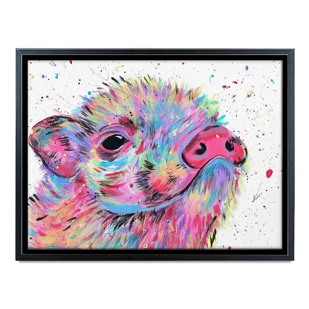 Pig Boo Canvas Print Pig Boo Canvas Print wall art product Emma LC Art
