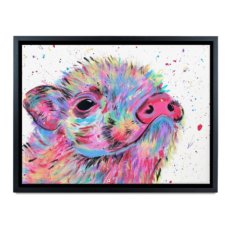 Pig Boo Canvas Print wall art product Emma LC Art