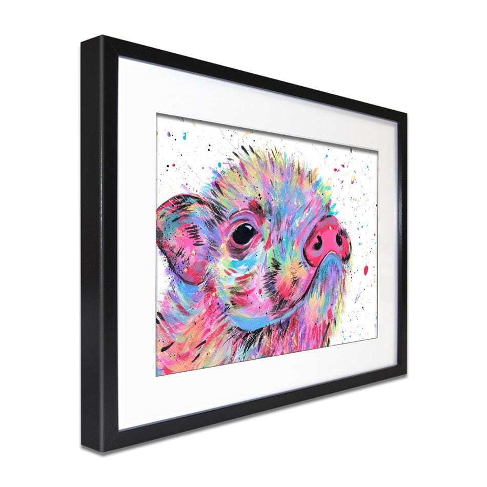 Pig Boo Framed Art Print wall art product Emma LC Art