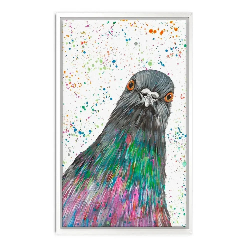Pigeon Carter Canvas Print Pigeon Carter Canvas Print wall art product Emma LC Art