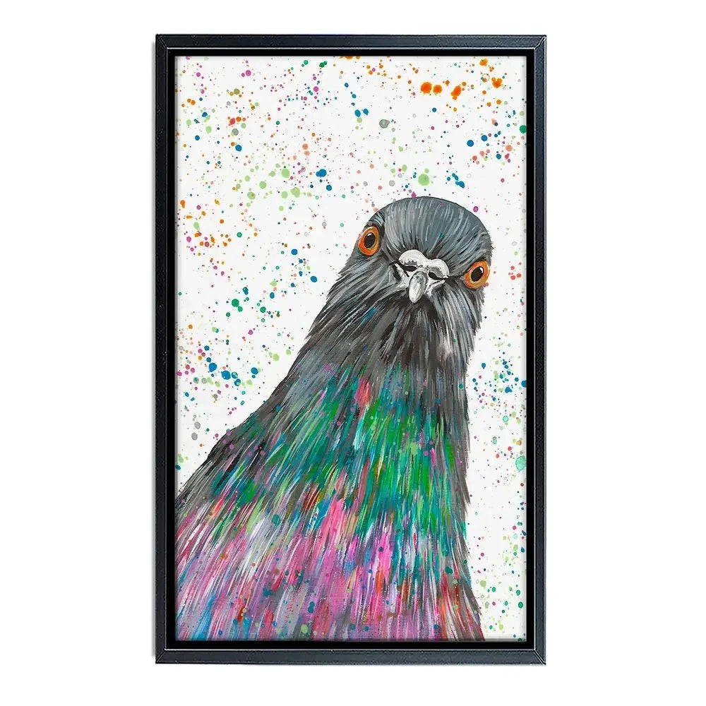 Pigeon Carter Canvas Print Pigeon Carter Canvas Print wall art product Emma LC Art