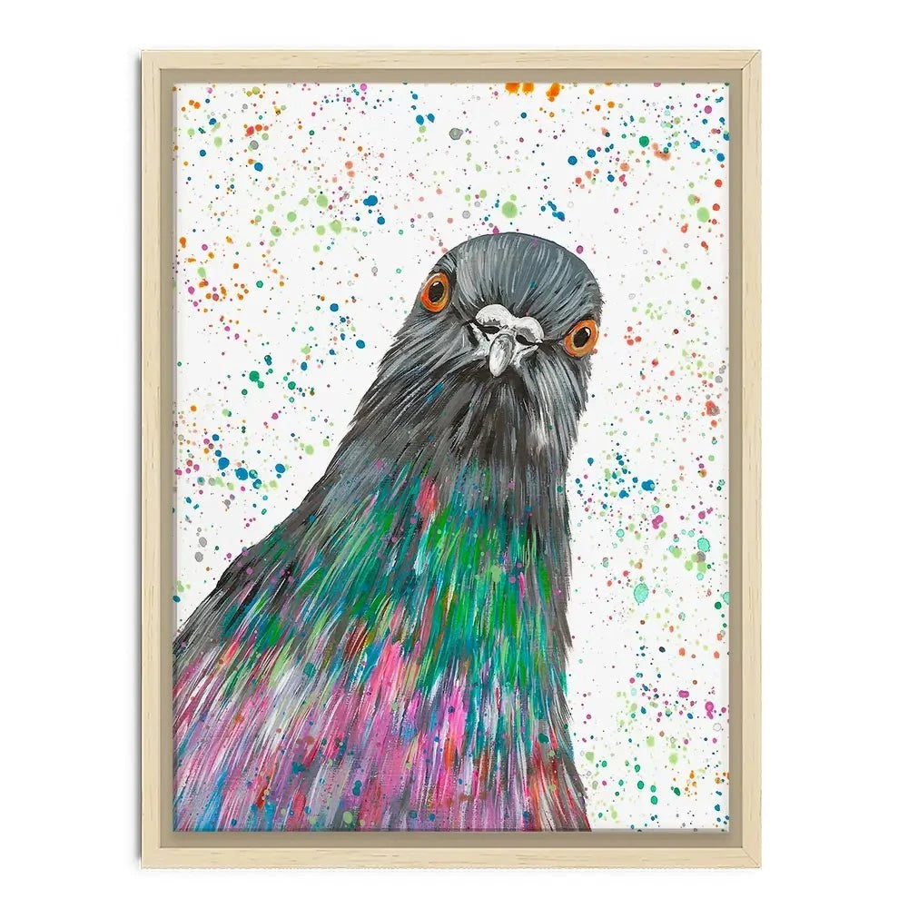Pigeon Carter Canvas Print Pigeon Carter Canvas Print wall art product Emma LC Art