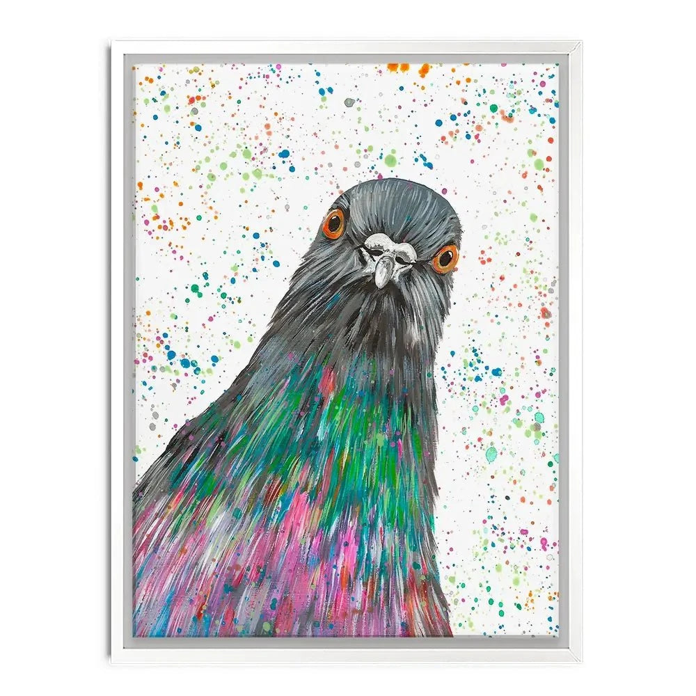 Pigeon Carter Canvas Print Pigeon Carter Canvas Print wall art product Emma LC Art
