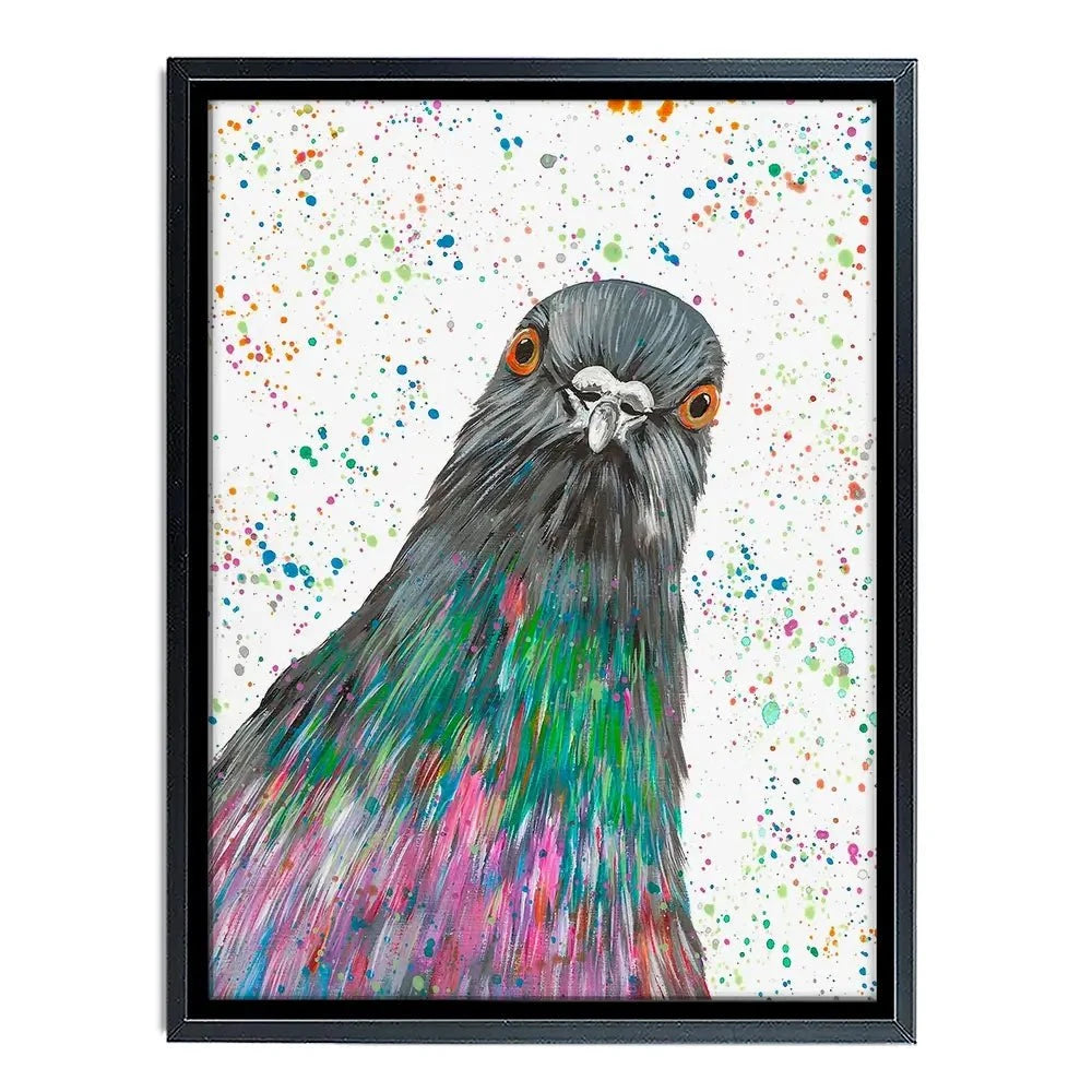 Pigeon Carter Canvas Print Pigeon Carter Canvas Print wall art product Emma LC Art