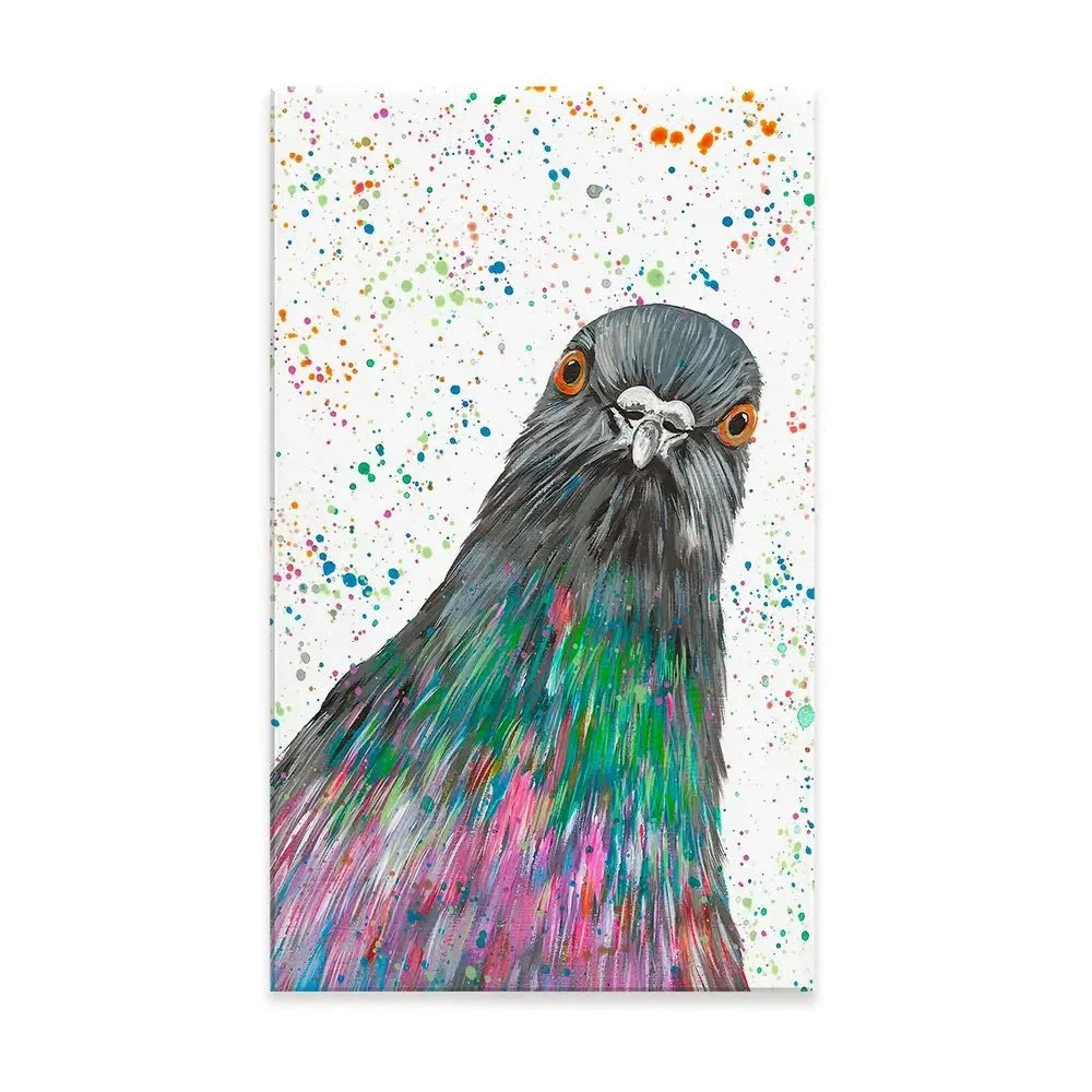 Pigeon Carter Canvas Print Pigeon Carter Canvas Print wall art product Emma LC Art