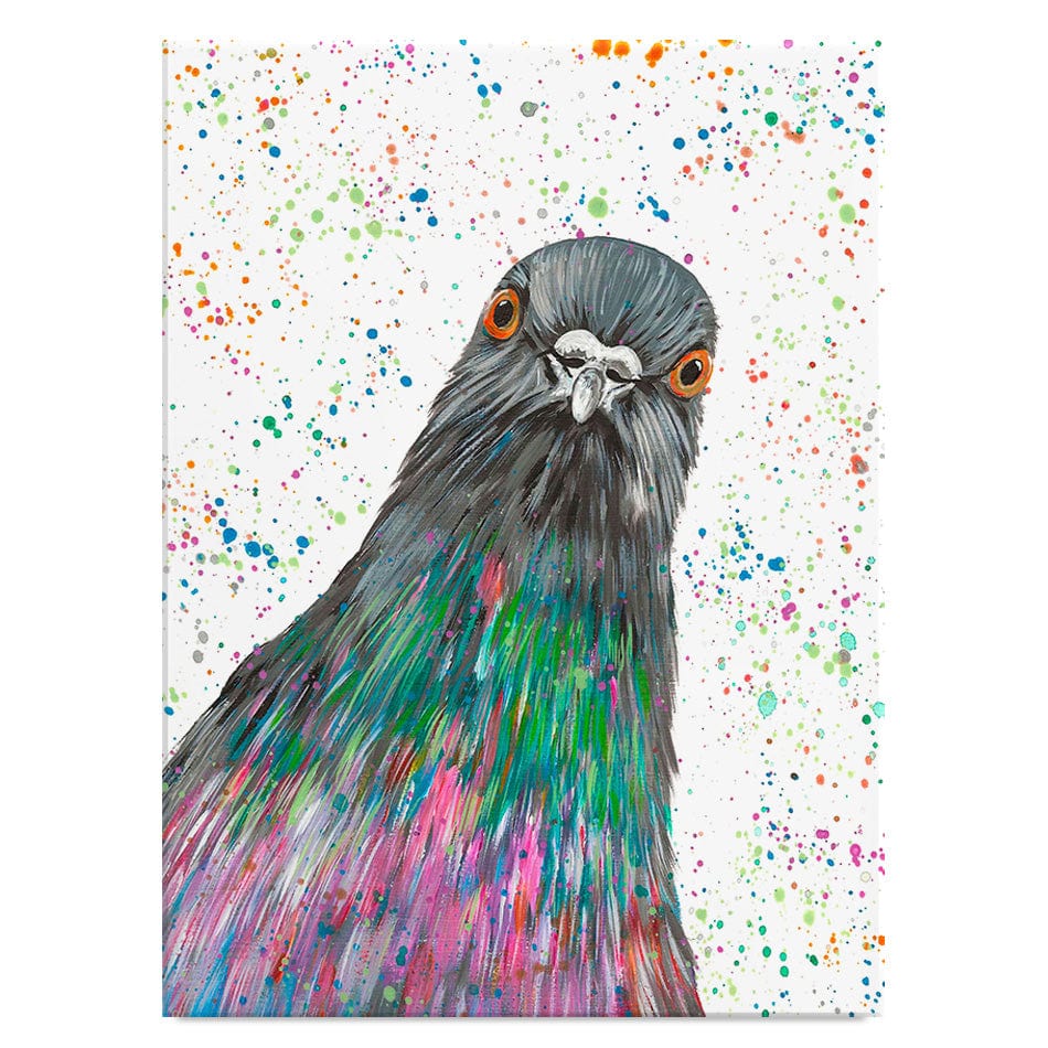 Pigeon Carter Canvas Print wall art product Emma LC Art