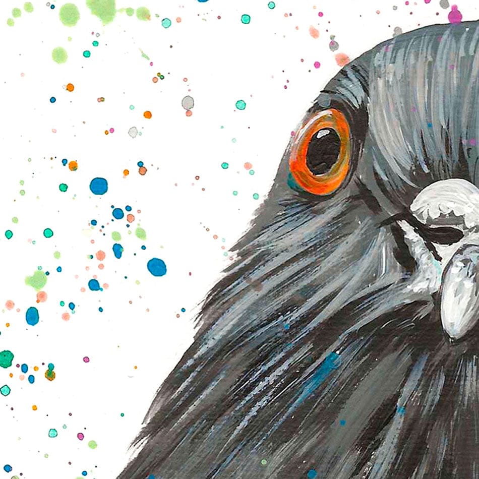 Pigeon Carter Canvas Print wall art product Emma LC Art