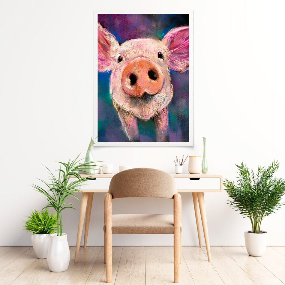 Piggy Art Print wall art product / Shutterstock